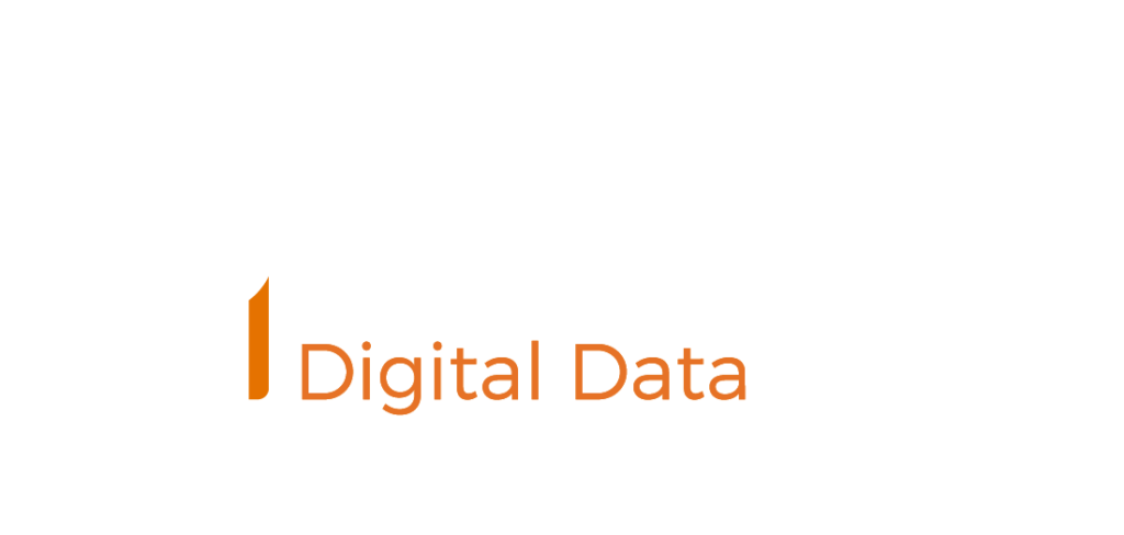delomid digital data white orange logo